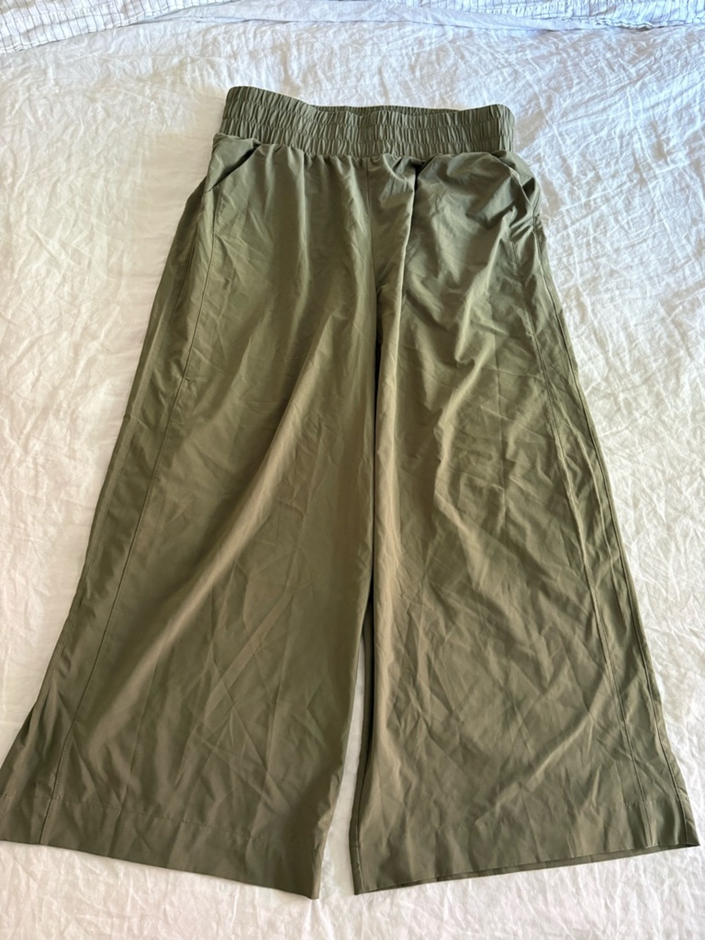 all in motion Olive Green Wide-Leg Track Pants